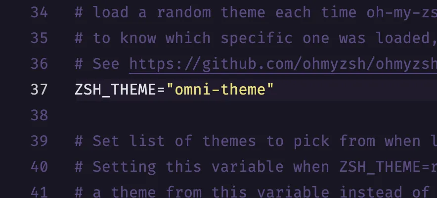 Criando um tema personalizado para o ZSH: Adicionando o novo tema no .zshrc